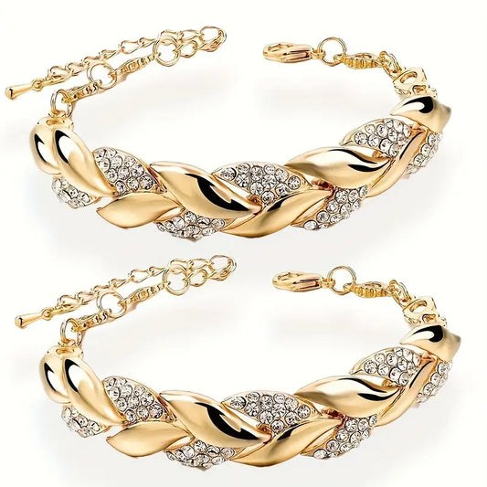 2-Piece Fashion Alloy Bracelet