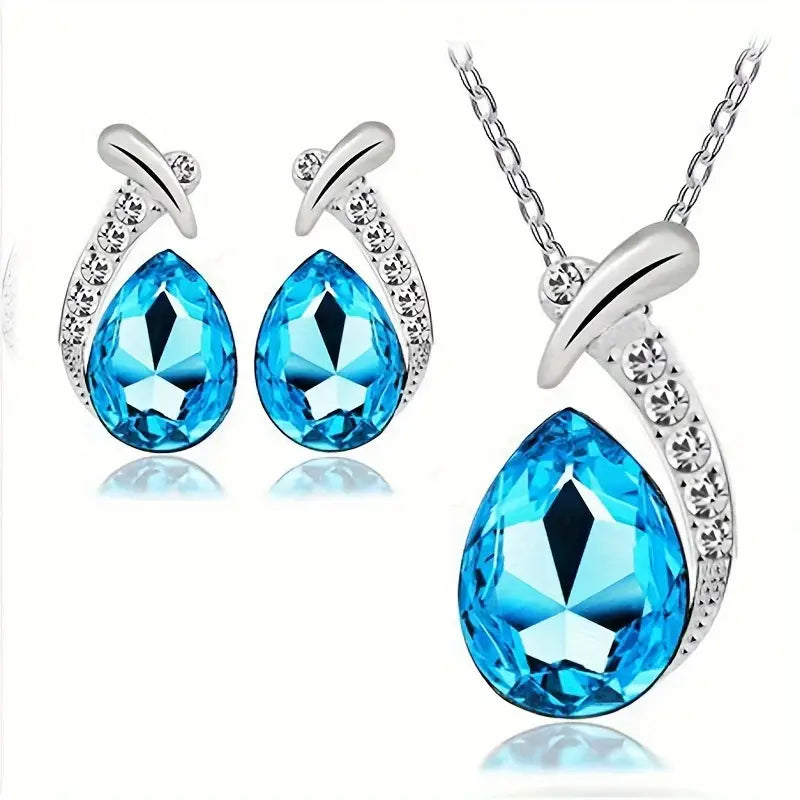 Necklace Earrings 2pcs Set