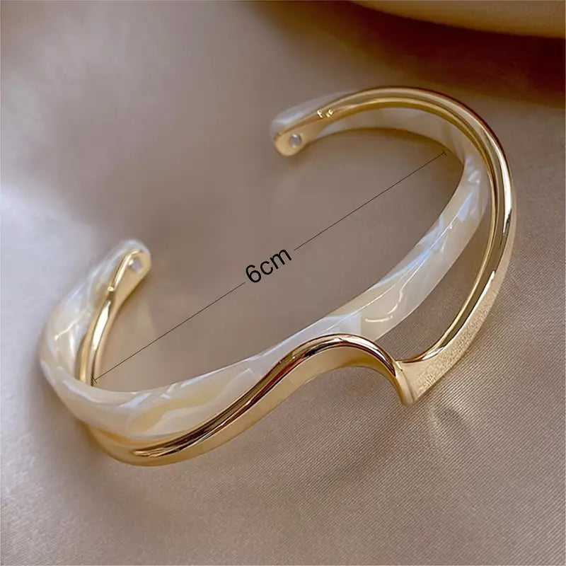 1pc Open Bangle Bracelet Simple Hand Bangle