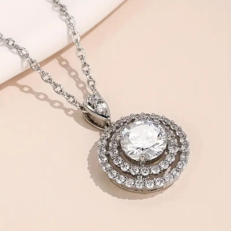 Necklace With  Zirconia Jewelry